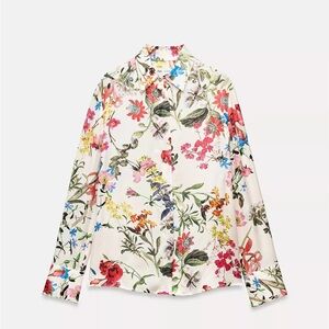 Zara Multicolor Floral Shirt